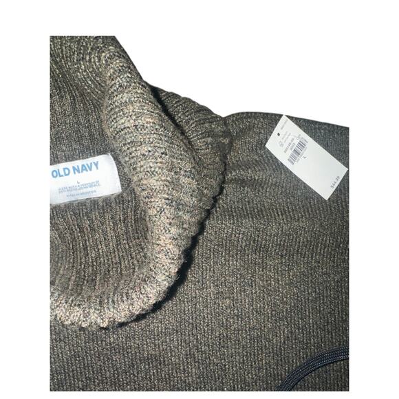 Army Green Oversized turtleneck Sweater- NEW WITH TAGS cotton blend comfy - Picture 2 of 3